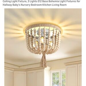 Beaded Ceiling Light Fixture